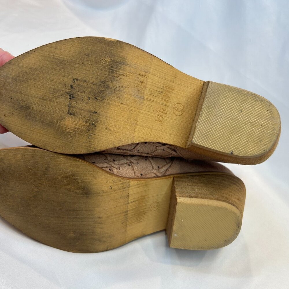 MI.IM Booties Lavin Ankle Faux Suede Booties Size 6 Brown Tan - Picture 6 of 11
